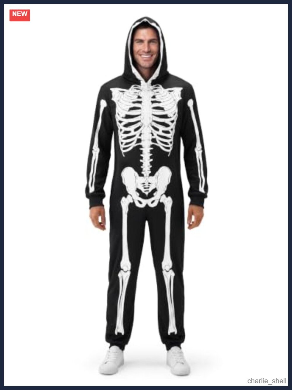 Adult Skeleton Jumpsuit Costume Halloween Cosplay One Piece